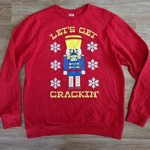 NWOT Ugly Sweater Size M Nutcracker Pun Christmas Sweatshirt